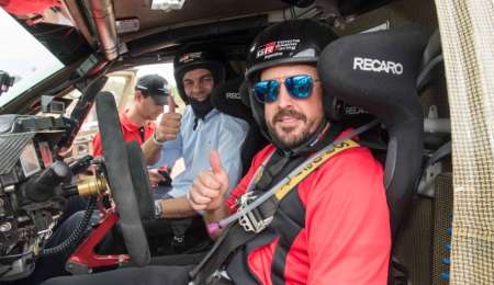 La fantástica sensación de acompañar a Alonso en la Toyota Hilux