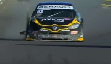 La goma fue protagonista de la carrera clasificatoria