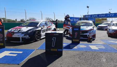 Los protagonistas del podio del Súper TC2000 en Paraná