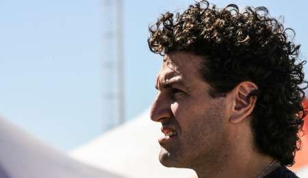 Moriatis con el auto de Martínez