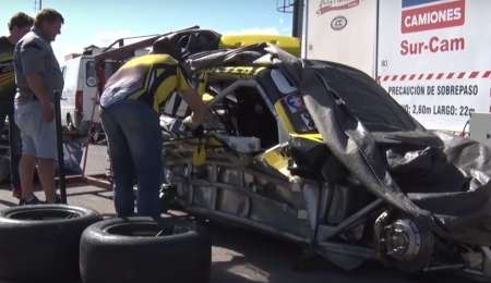 ¿Cómo quedaron los autos de Moriatis y Okulovich tras el accidente?