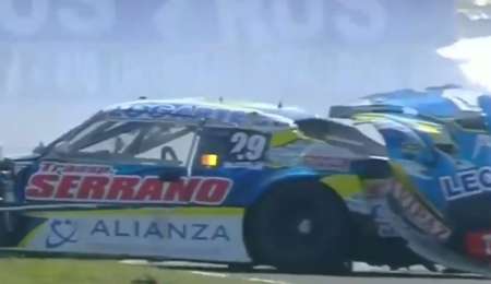 Serrano y el motivo del fuerte accidente: “Se reventó una goma”