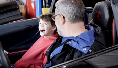 Emotiva historia de un padre y su hijo con un Lamborghini en 3D