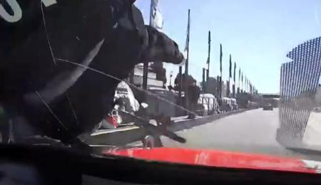 El accidente en boxes que casi deja sin correr a Azar