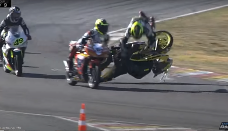 La fuerte caída de Leandro Bagnarelli 