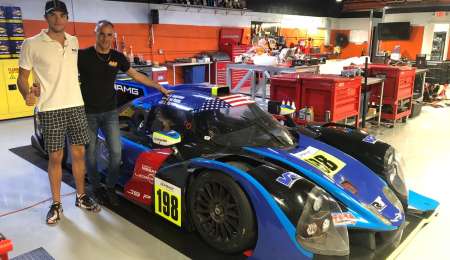 Baltazar Leguizamón se subió a un LMP3 en Homstead