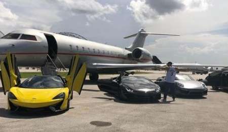 En otro Mundial: Benzema y una imperdible colección de deportivos