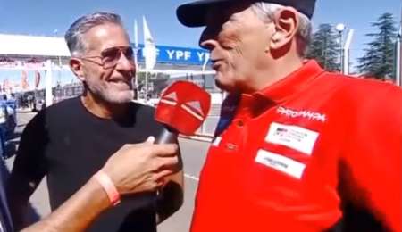 Bessone - Traverso: Dos leyendas se encontraron en los boxes de Alta Gracia