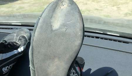 Así quedó la botita de un ganador del Dakar