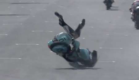 Impactante caída de Livio Loi en San Marino