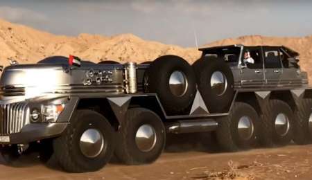 ¡Un camión de diez ruedas!