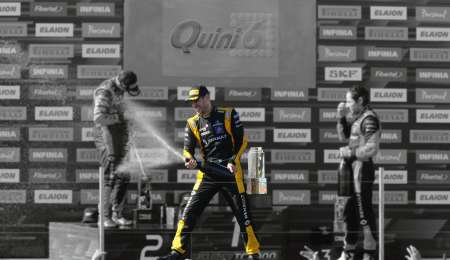 El champagne en el podio, una tradición con más de 50 años