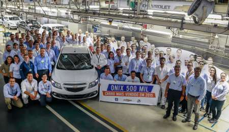 Chevrolet Onix: 500.000 unidades producidas en Brasil