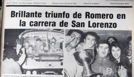 Homenajearon en Olavarría al "Chueco" Romero