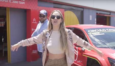 Barassi y Julieta Nair Calvo, con Citroën en los 200 Km