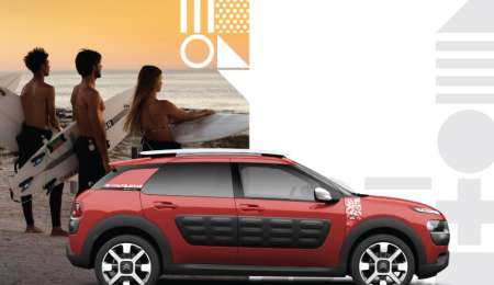 La Maison de Citroën, en la arena de Pinamar