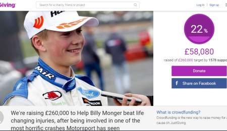Recaudan fondos para Billy Monger
