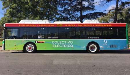 Ya circulan colectivos eléctricos en Buenos Aires