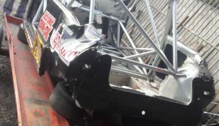 Comenzó la reconstrucción del auto volcado de Crevatín