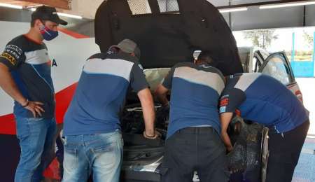 "Empecé a ver fuego cuando frené y traté de parar lo antes posible"