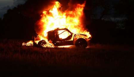 Se prendió fuego un Buggy