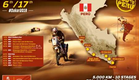Confirmaron todas las etapas del Dakar 2019