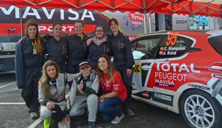 Las damas monopolizan un equipo de Rally