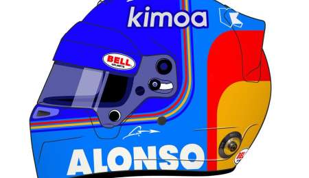 Alonso da a elegir su casco para la IndyCar
