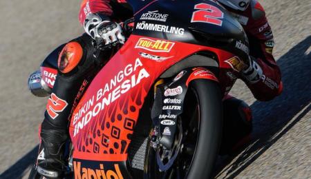 Una caída obligó a abandonar a Rodrigo