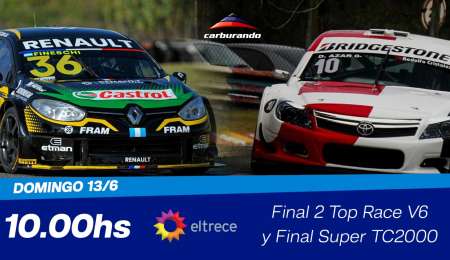 Súper TC2000 y Top Race, en la pantalla de El Trece