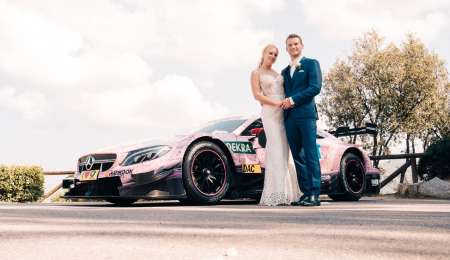 Un DTM como auto de bodas