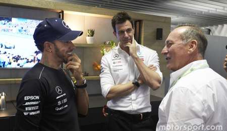 Hamilton y Fangio se encontraron en Brasil