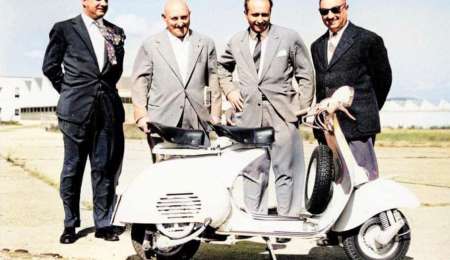 Vespa GS, la moto preferida por Juan Manuel Fangio