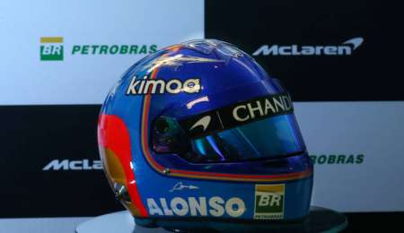 Alonso sin cámara en el casco