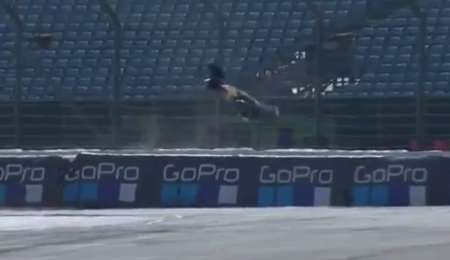 Terrible caída de Folger en Silverstone