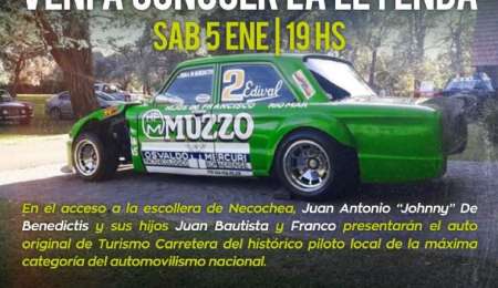 Presentan en Necochea el Ford Falcon de Johnny De Benedictis
