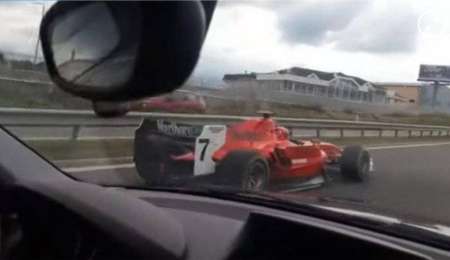 ¿Un Ferrari Fórmula 1 en la autopista?