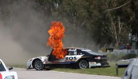 Giallombardo convivió 15 segundos con el fuego