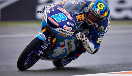 Gabriel Rodrigo logró la pole position en Moto 3