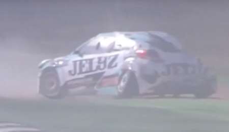 Fuerte accidente de Gentile en San Luis