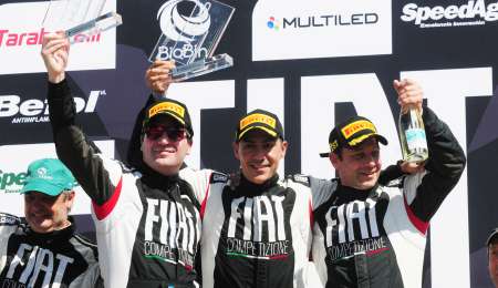 Las notas del podio de la segunda carrera de la Fiat Competizione