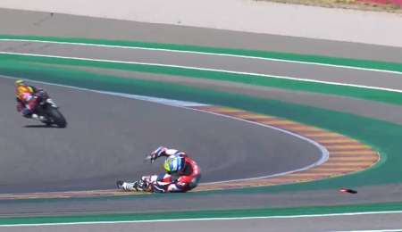 Tati Mercado sufrió un accidente en Aragón