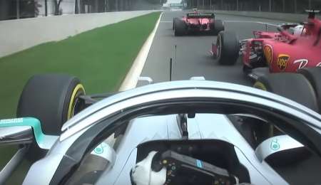 Vuelta comparativa entre Hamilton y Vettel en clasificación