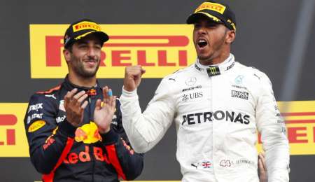 Ricciardo se compara con Hamilton