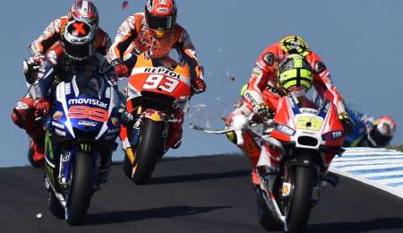 Una gaviota casi provoca un accidente en MotoGP