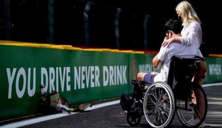 La emotiva foto de Correa en el lugar del accidente en Spa