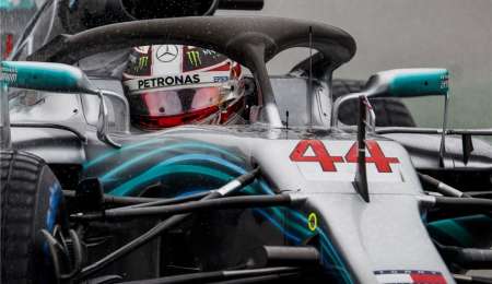 Pole de Hamilton bajo el agua en Hungría