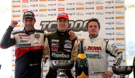 Los protagonistas del podio en Uruguay