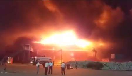 Se prendió fuego una moto en Red Bull Ring