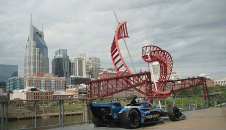 IndyCar entrenó en las calles de Nashville